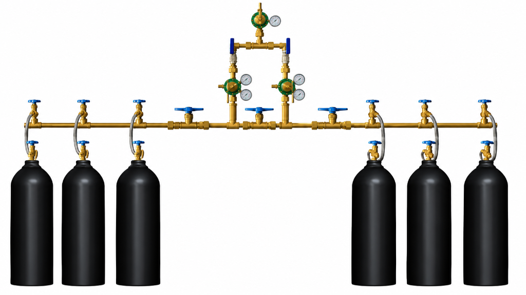 Industrial Gas Cylinder Distribution Manifolds